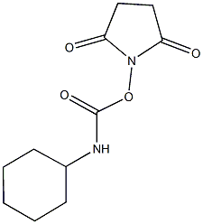 1-{[(cyclohexylamino)carbonyl]oxy}-2,5-pyrrolidinedione Struktur