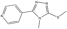 4-[4-methyl-5-(methylsulfanyl)-4H-1,2,4-triazol-3-yl]pyridine Struktur