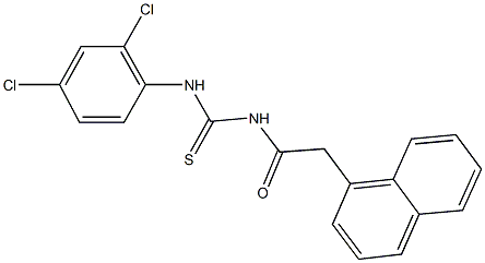 N-(2,4-dichlorophenyl)-N'-(1-naphthylacetyl)thiourea Struktur