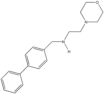 N-([1,1'-biphenyl]-4-ylmethyl)-N-[2-(4-morpholinyl)ethyl]amine Struktur