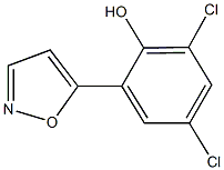 2,4-dichloro-6-(5-isoxazolyl)phenol Struktur