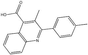 3-methyl-2-(4-methylphenyl)-4-quinolinecarboxylic acid Struktur