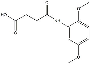 4-(2,5-dimethoxyanilino)-4-oxobutanoic acid Struktur