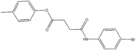 4-methylphenyl 4-(4-bromoanilino)-4-oxobutanoate Struktur