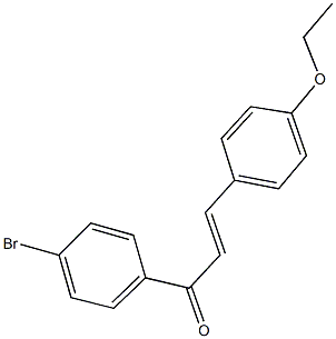 1-(4-bromophenyl)-3-(4-ethoxyphenyl)-2-propen-1-one Struktur