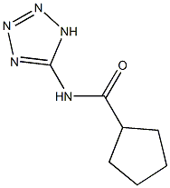 N-(1H-tetraazol-5-yl)cyclopentanecarboxamide Struktur