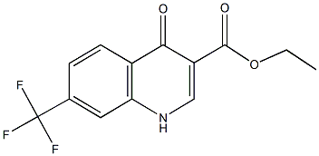 ethyl 4-oxo-7-(trifluoromethyl)-1,4-dihydro-3-quinolinecarboxylate Struktur