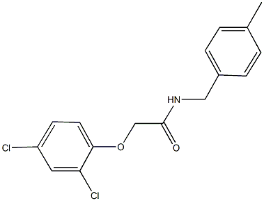 2-(2,4-dichlorophenoxy)-N-(4-methylbenzyl)acetamide Struktur