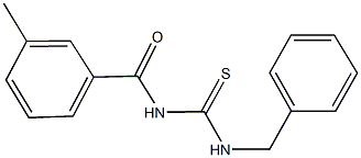 N-benzyl-N'-(3-methylbenzoyl)thiourea Struktur