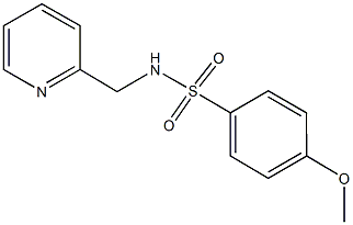 4-methoxy-N-(2-pyridinylmethyl)benzenesulfonamide Struktur