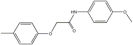 N-(4-methoxyphenyl)-2-(4-methylphenoxy)acetamide Struktur