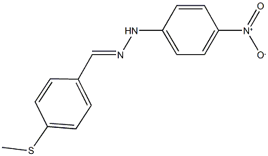 4-(methylsulfanyl)benzaldehyde {4-nitrophenyl}hydrazone Struktur