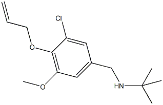 N-[4-(allyloxy)-3-chloro-5-methoxybenzyl]-N-(tert-butyl)amine Struktur