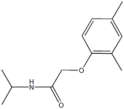 2-(2,4-dimethylphenoxy)-N-isopropylacetamide Struktur