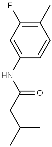 N-(3-fluoro-4-methylphenyl)-3-methylbutanamide Struktur