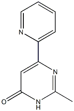 2-methyl-6-(2-pyridinyl)-4(3H)-pyrimidinone Struktur