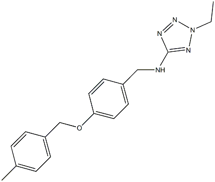 N-(2-ethyl-2H-tetraazol-5-yl)-N-{4-[(4-methylbenzyl)oxy]benzyl}amine Struktur