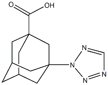 3-(2H-tetraazol-2-yl)-1-adamantanecarboxylic acid Struktur