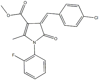 methyl 4-(4-chlorobenzylidene)-1-(2-fluorophenyl)-2-methyl-5-oxo-4,5-dihydro-1H-pyrrole-3-carboxylate Struktur