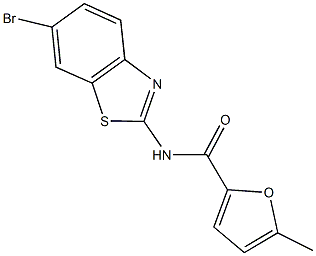 N-(6-bromo-1,3-benzothiazol-2-yl)-5-methyl-2-furamide Struktur