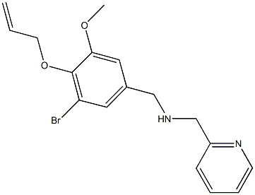 N-[4-(allyloxy)-3-bromo-5-methoxybenzyl]-N-(2-pyridinylmethyl)amine Struktur