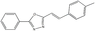 2-[2-(4-methylphenyl)vinyl]-5-phenyl-1,3,4-oxadiazole Struktur