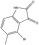 4-bromo-5-methyl-1H-indole-2,3-dione Struktur