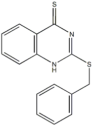 2-(benzylsulfanyl)-4(1H)-quinazolinethione Struktur