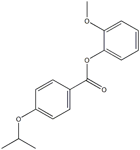 2-methoxyphenyl 4-isopropoxybenzoate Struktur