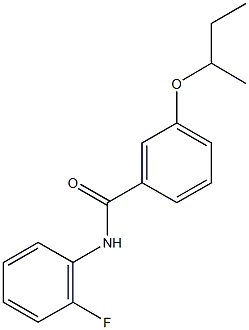 3-(sec-butoxy)-N-(2-fluorophenyl)benzamide Struktur