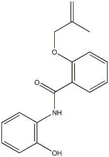 N-(2-hydroxyphenyl)-2-[(2-methyl-2-propenyl)oxy]benzamide Struktur