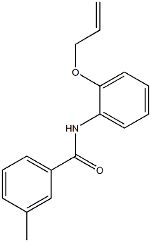 N-[2-(allyloxy)phenyl]-3-methylbenzamide Struktur