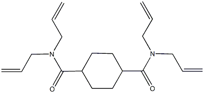 N~1~,N~1~,N~4~,N~4~-tetraallyl-1,4-cyclohexanedicarboxamide Struktur