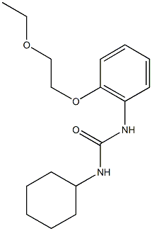 N-cyclohexyl-N'-[2-(2-ethoxyethoxy)phenyl]urea Struktur