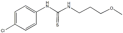 N-(4-chlorophenyl)-N'-(3-methoxypropyl)thiourea Struktur