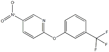 5-nitro-2-[3-(trifluoromethyl)phenoxy]pyridine Struktur