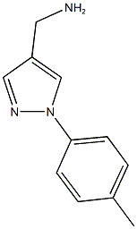 [1-(4-methylphenyl)-1H-pyrazol-4-yl]methylamine Struktur