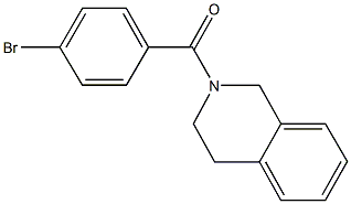 2-(4-bromobenzoyl)-1,2,3,4-tetrahydroisoquinoline Struktur