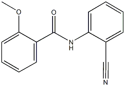 N-(2-cyanophenyl)-2-methoxybenzamide Struktur