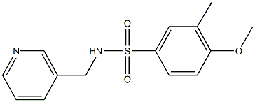 4-methoxy-3-methyl-N-(3-pyridinylmethyl)benzenesulfonamide Struktur