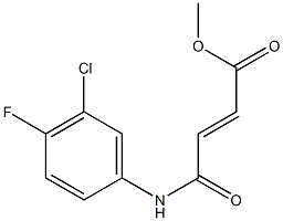 methyl 4-(3-chloro-4-fluoroanilino)-4-oxo-2-butenoate Struktur