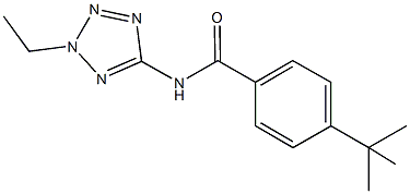 4-tert-butyl-N-(2-ethyl-2H-tetraazol-5-yl)benzamide Struktur