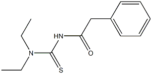 N,N-diethyl-N'-(phenylacetyl)thiourea Struktur