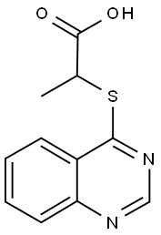 2-(4-quinazolinylsulfanyl)propanoic acid Struktur