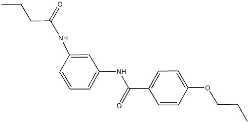 N-[3-(butyrylamino)phenyl]-4-propoxybenzamide Struktur