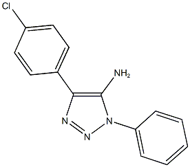 4-(4-chlorophenyl)-1-phenyl-1H-1,2,3-triazol-5-ylamine Struktur