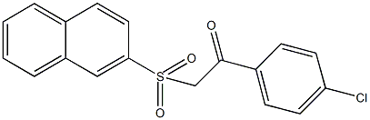 1-(4-chlorophenyl)-2-(2-naphthylsulfonyl)ethanone Struktur