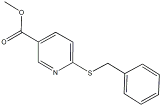 methyl 6-(benzylsulfanyl)nicotinate Struktur