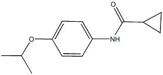 N-(4-isopropoxyphenyl)cyclopropanecarboxamide Struktur