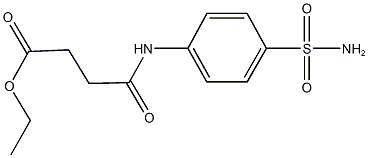 ethyl 4-[4-(aminosulfonyl)anilino]-4-oxobutanoate Struktur